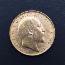 AN EDWARD VII SOVEREIGN. 1910.