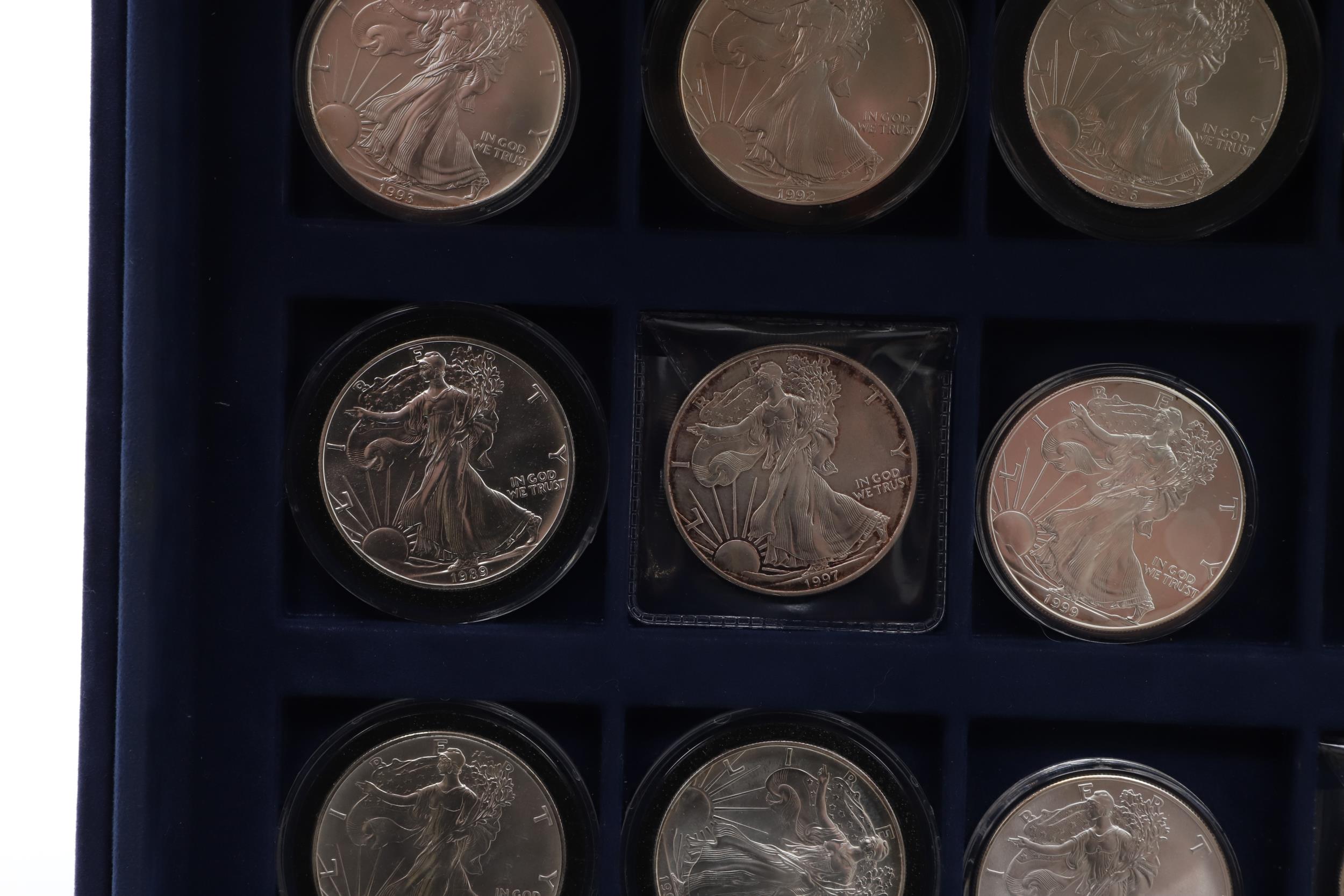 A COLLECTION OF TWELVE AMERICAN SILVER 'LIBERTY' DOLLARS. - Image 6 of 9