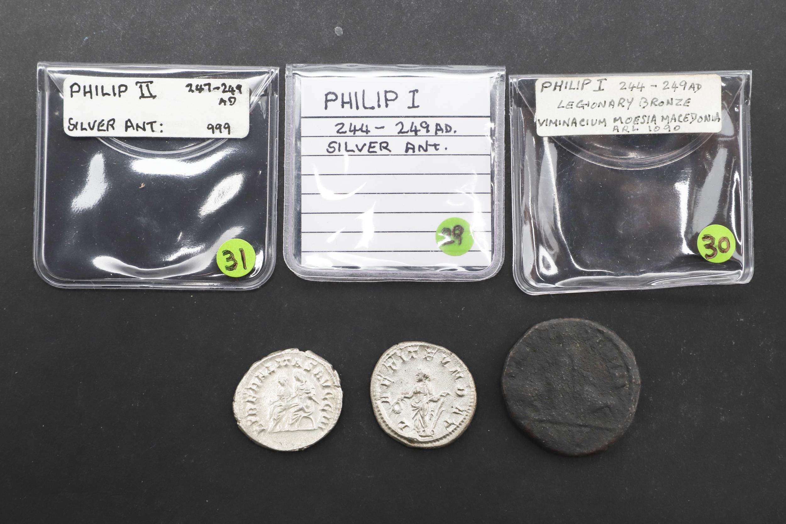 ROMAN IMPERIAL COINAGE: PHILIP I 244-249 AND PHILIP II 247 - 249 A.D. - Image 4 of 4