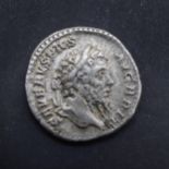 ROMAN IMPERIAL COINAGE: A SILVER DENARIUS OF SEPTIMUS SEVERUS COMMEMORATING VICTORIES IN BRITAIN, 19