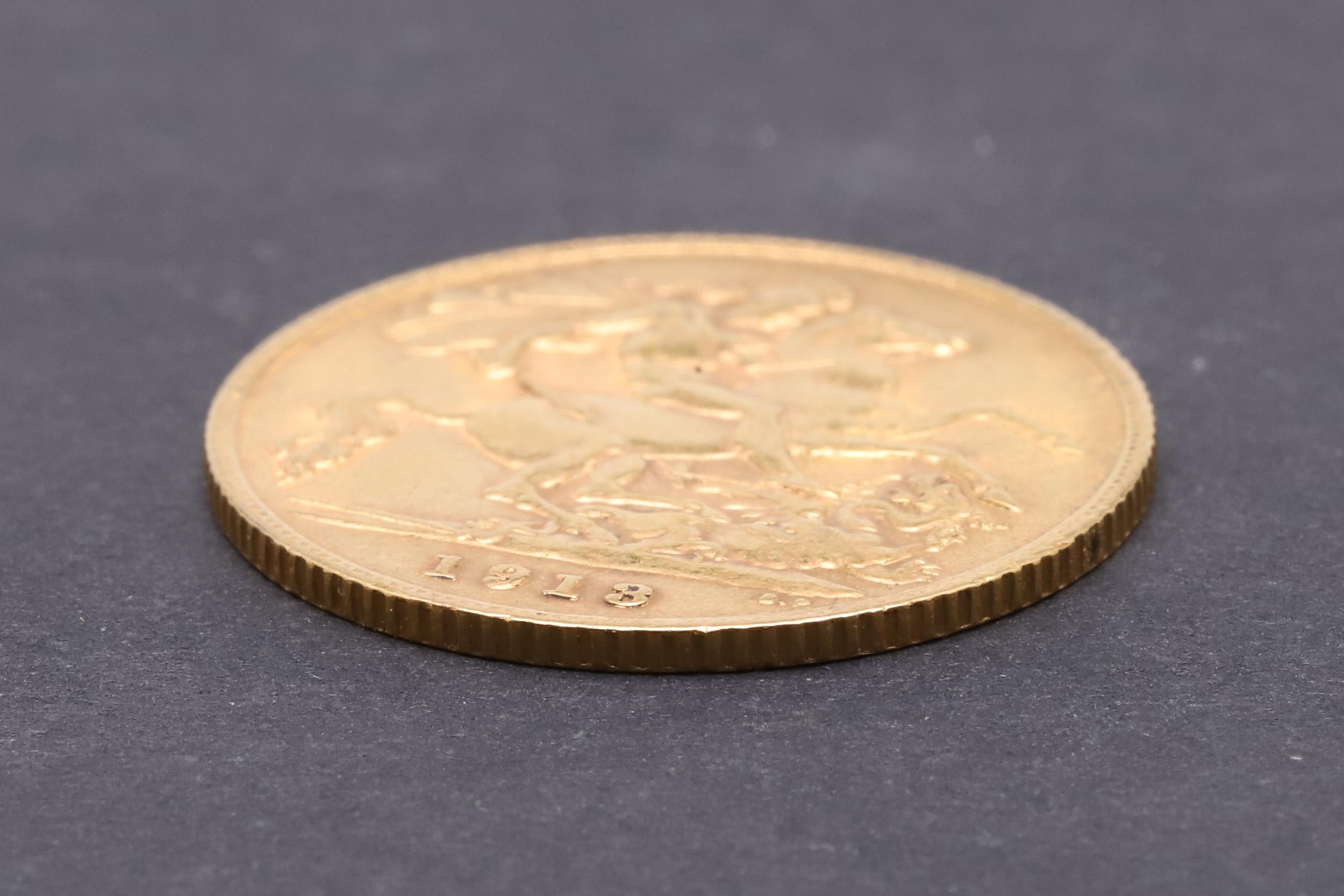 A GEORGE V HALF SOVEREIGN, 1913. - Image 3 of 3