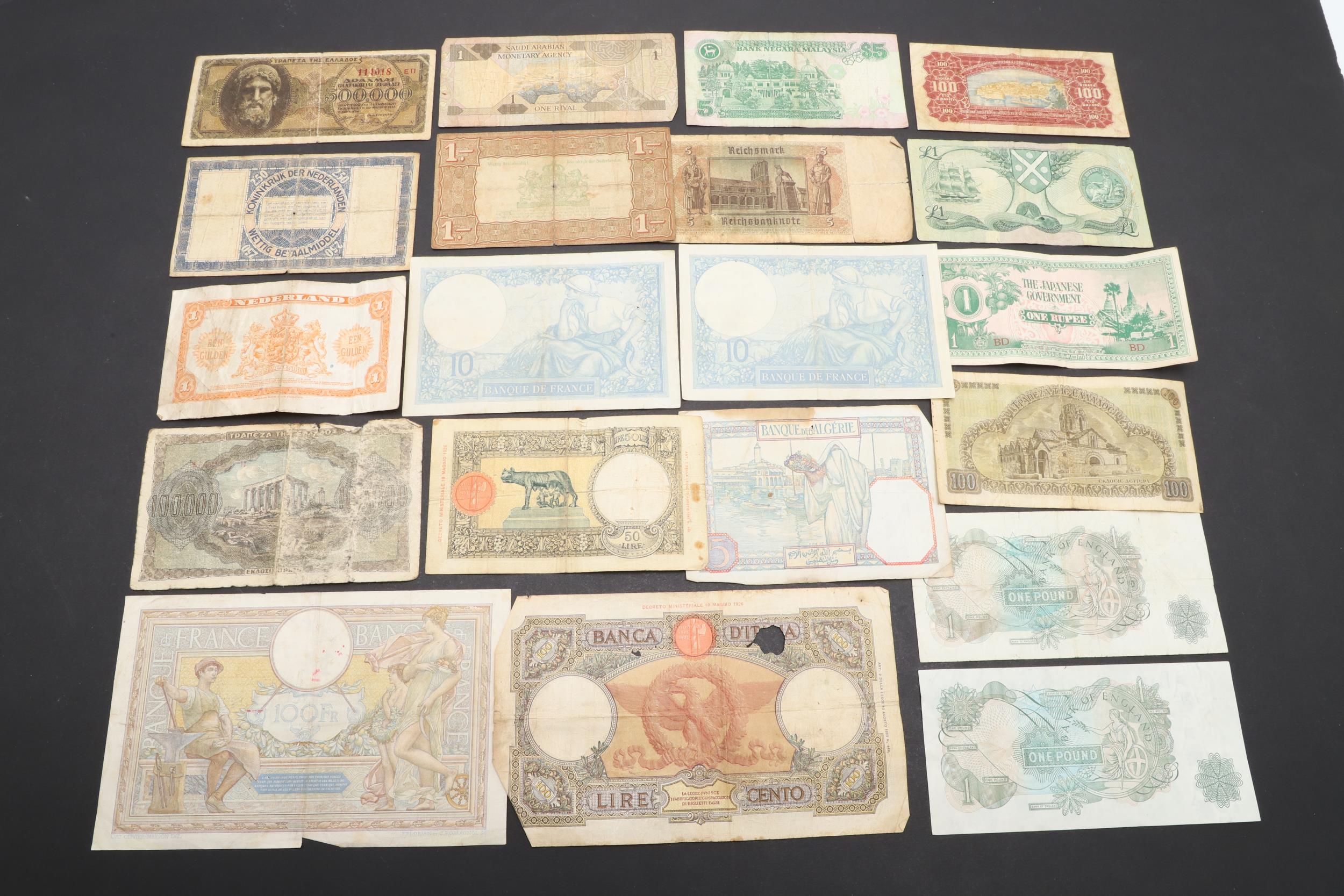 A MIXED COLLECTION OF WORLD BANKNOTES. - Image 6 of 12