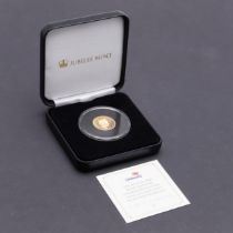 AN ELIZABETH II ALDERNEY PROOF HALF SOVEREIGN. 2021.