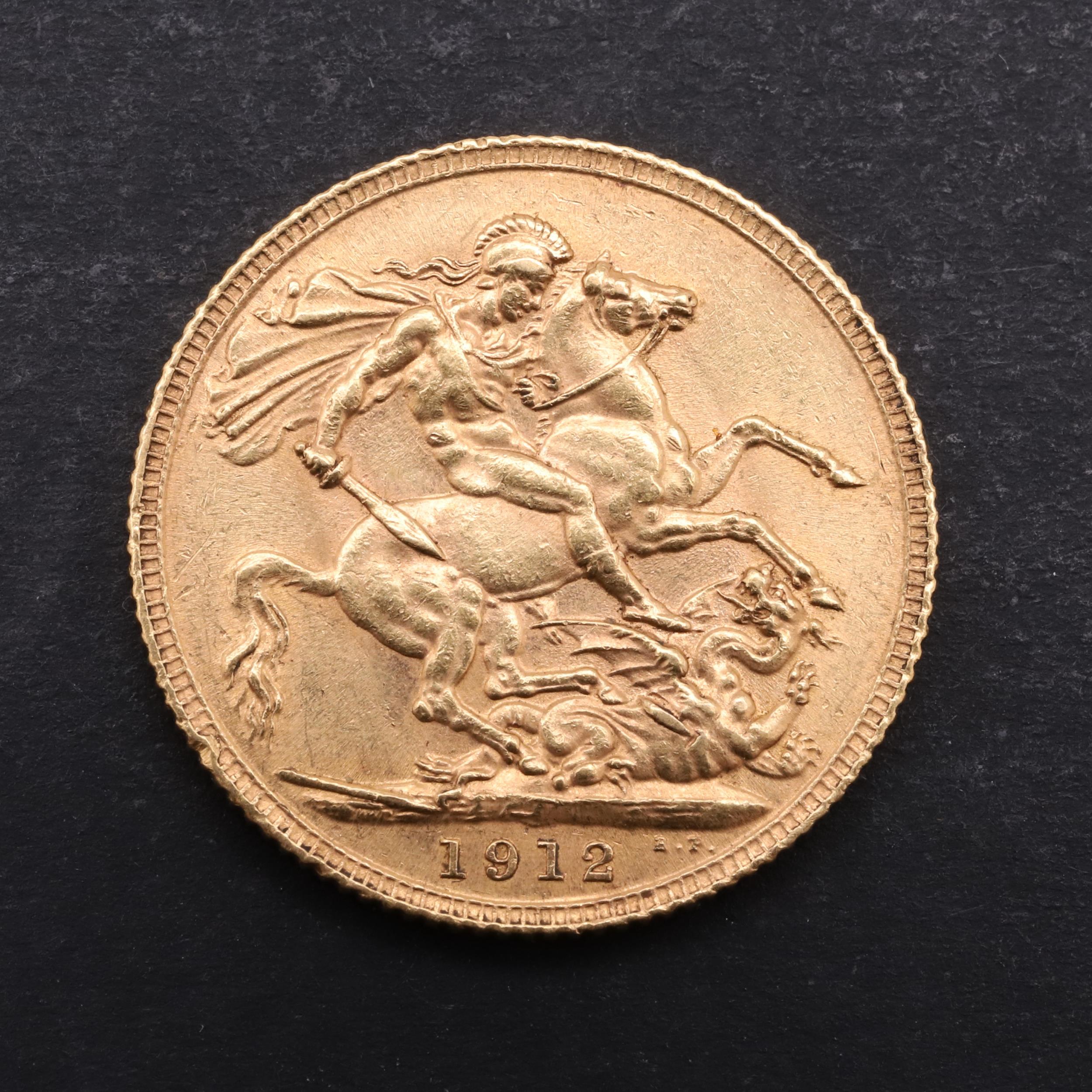 A GEORGE V SOVEREIGN, 1912. - Bild 2 aus 3