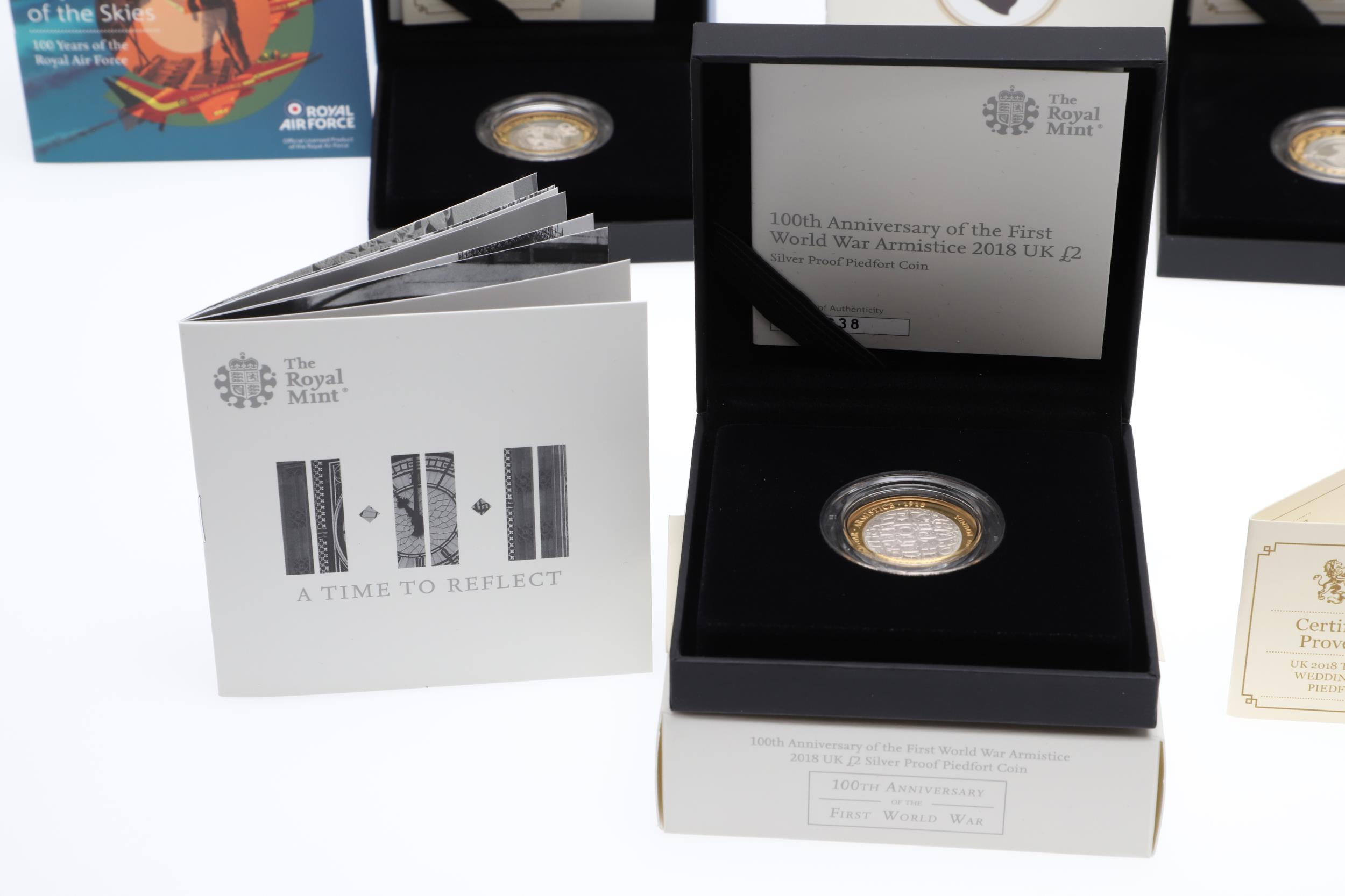 A COLLECTION OF ROYAL MINT PIEDFORT £2 SILVER COMMEMORATIVE ISSUES. 2017 AND 2018. - Bild 7 aus 13