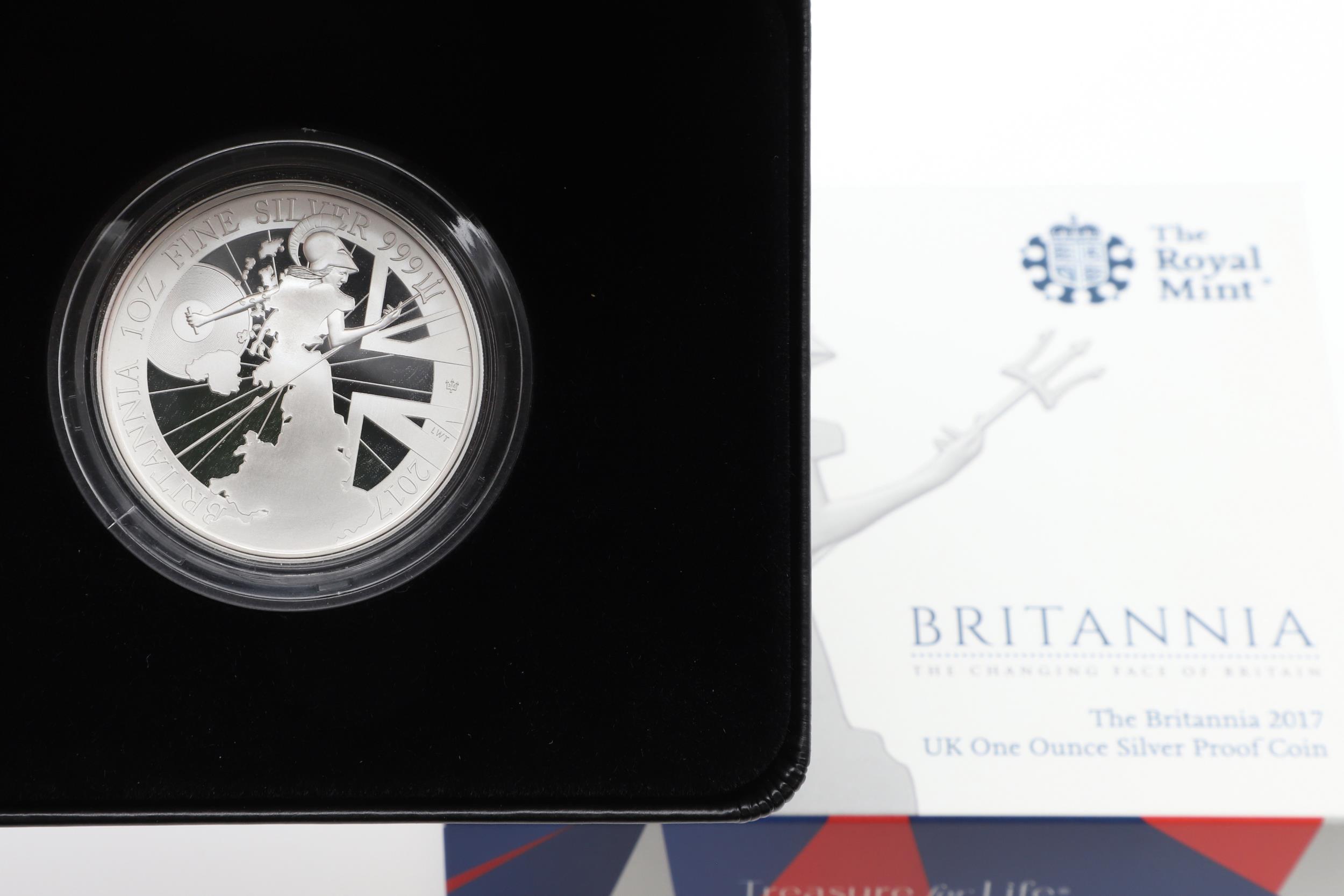 TWO ROYAL MINT ELIZABETH II BRITANNIA ISSUES AND OTHERS SIMILAR. 2016 - 2020. - Image 9 of 14