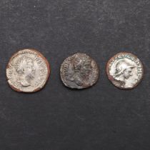 THREE CONTEMPORARY IMITATIONS OF ROMAN DENARIUS AND OTHERS.