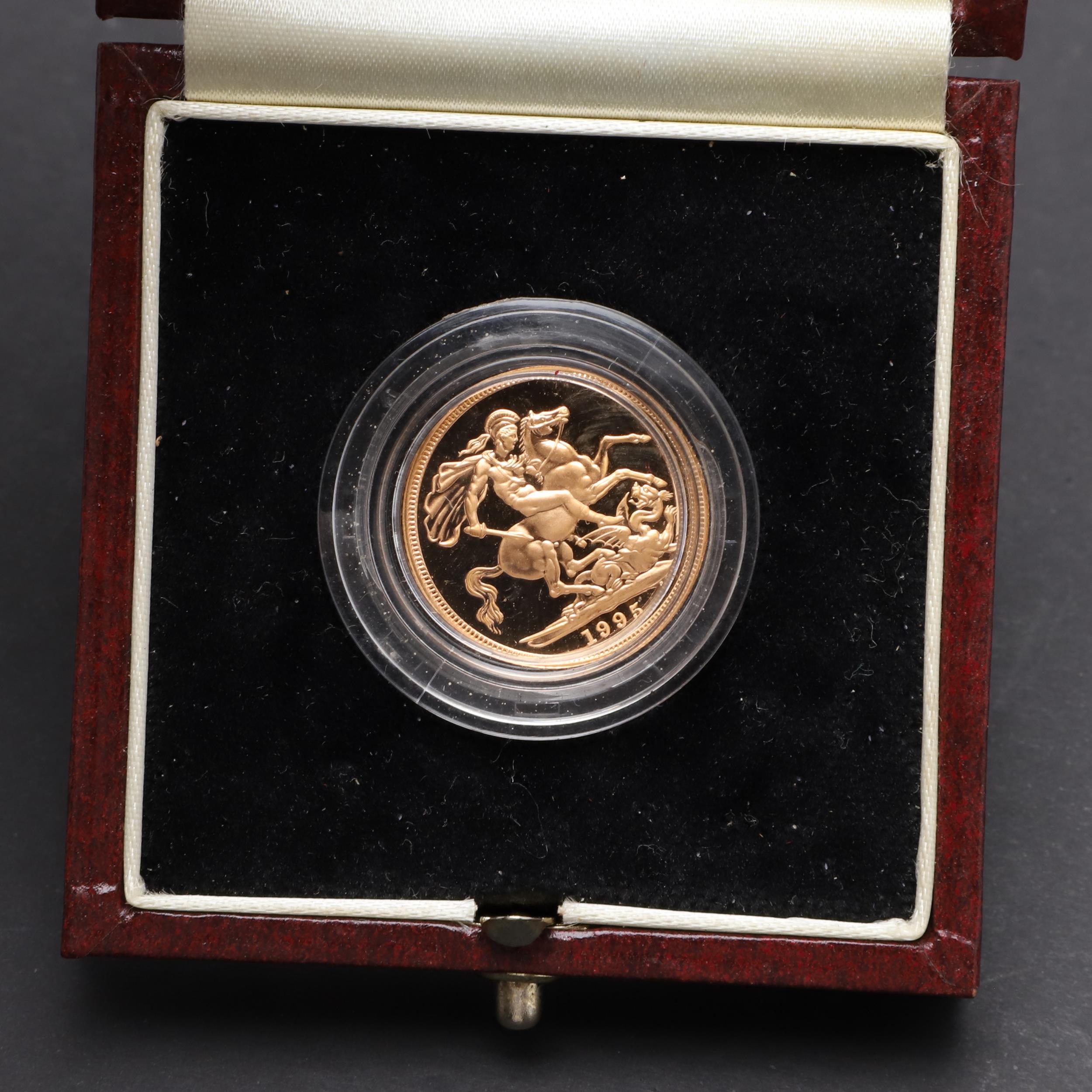 AN ELIZABETH II PROOF SOVEREIGN, 1995. - Bild 2 aus 6