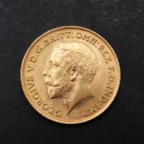 A GEORGE V HALF SOVEREIGN, 1914.