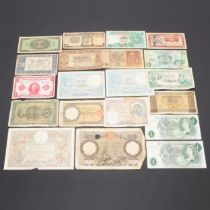 A MIXED COLLECTION OF WORLD BANKNOTES.