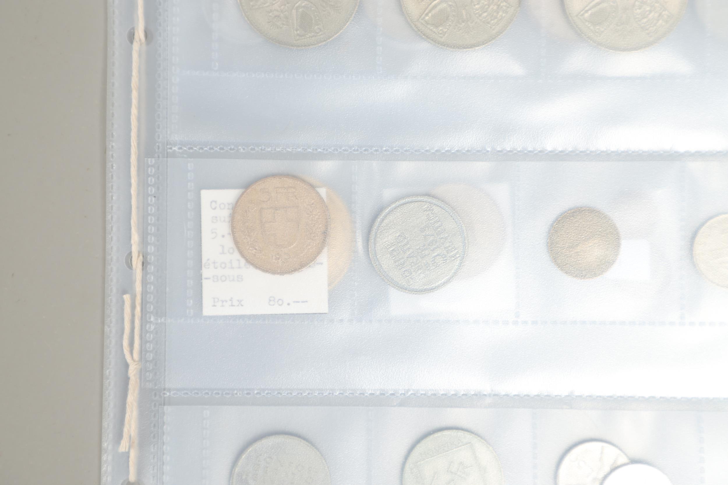 A SMALL COLLECTION OF WORLD COINS TO INCLUDE SWISS AND OTHER COINS. - Image 6 of 13