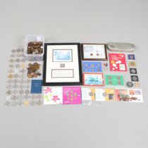 A ROYAL MINT TIME CAPSULE COIN SET, SOUVENIR CROWNS AND OTHERS.