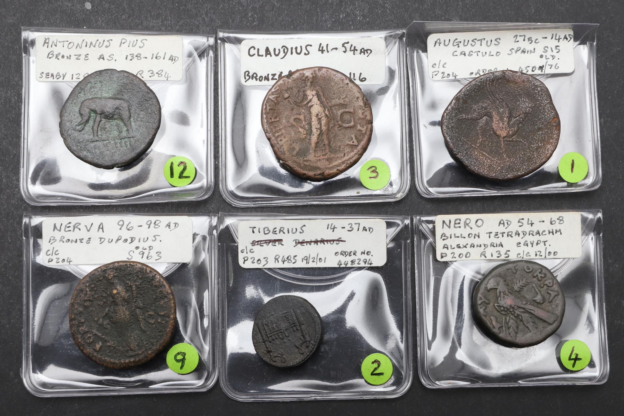 ROMAN IMPERIAL COINAGE: A COLLECTION OF EARLY IMPERIAL COINS AUGUSTUS AND LATER. - Image 2 of 2