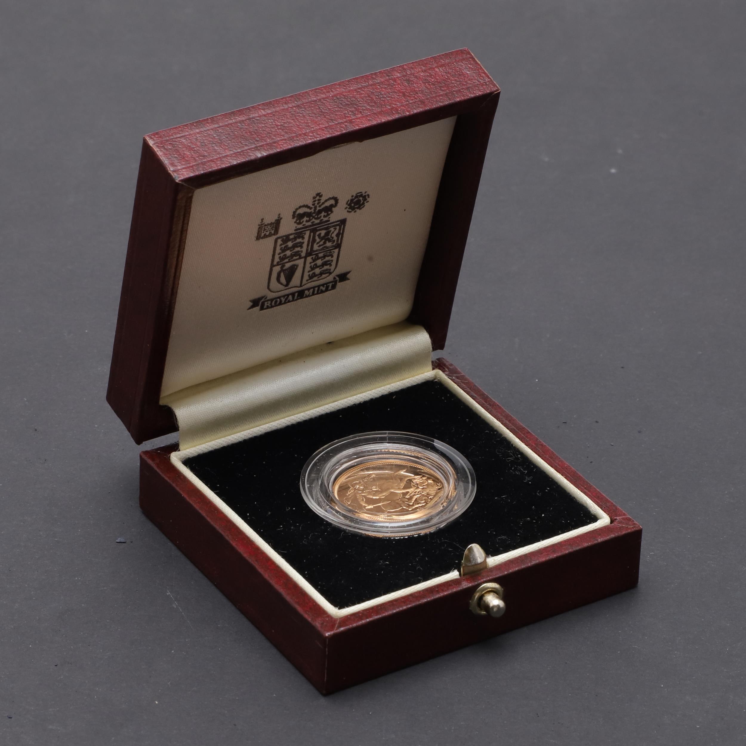 AN ELIZABETH II PROOF SOVEREIGN, 1995.