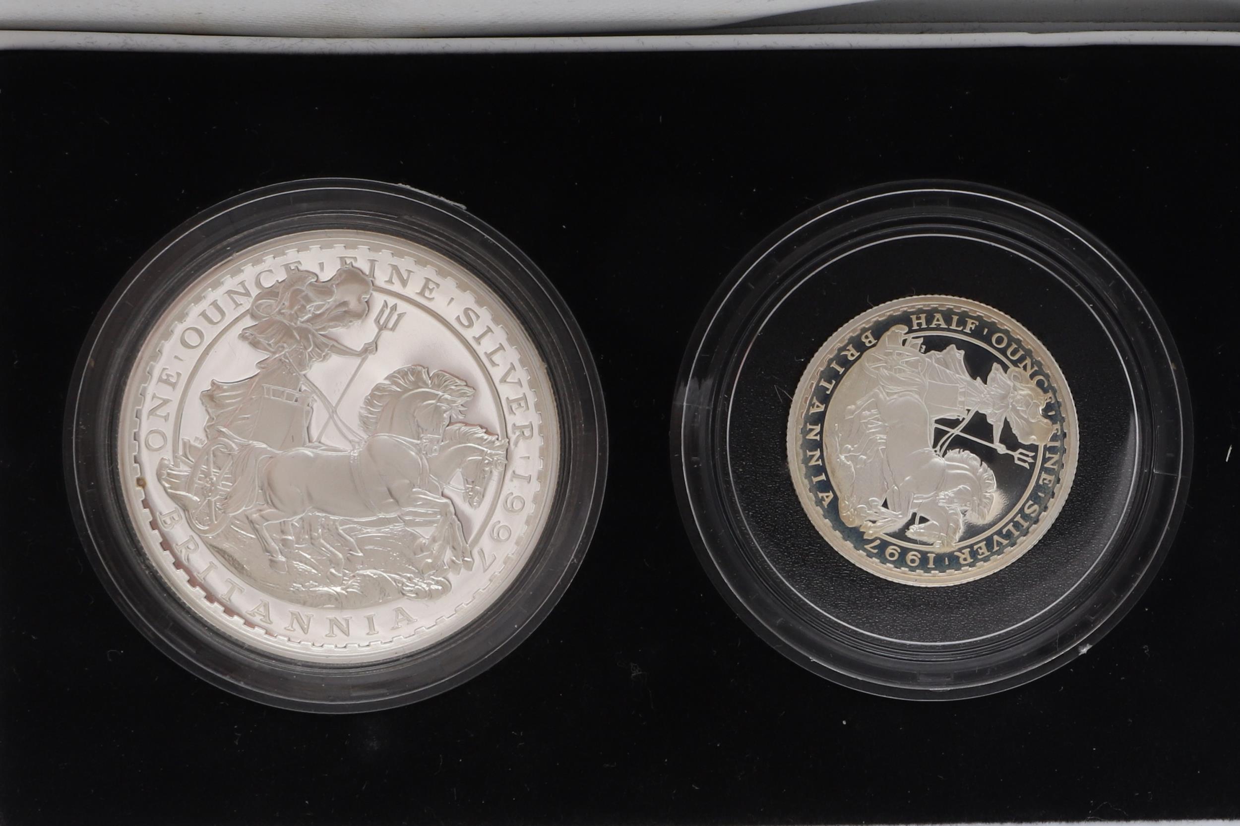 A 1997 SILVER PROOF BRITANNIA FOUR COIN COLLECTION. - Image 4 of 8
