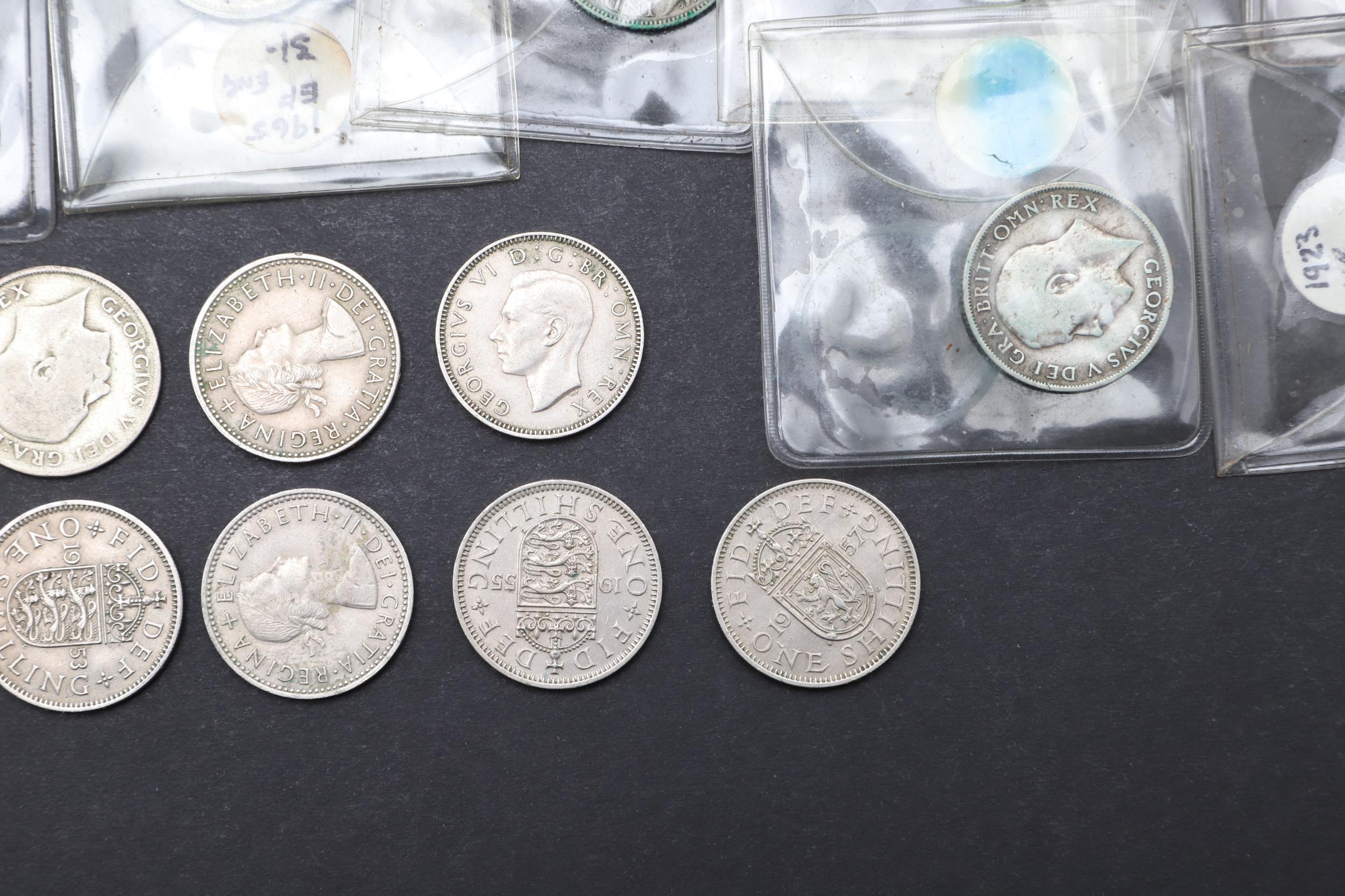 A DATE RUN OF GEORGE V, GEORGE VI AND ELIZABETH II PRE-DECIMAL SHILLLINGS. - Image 11 of 11