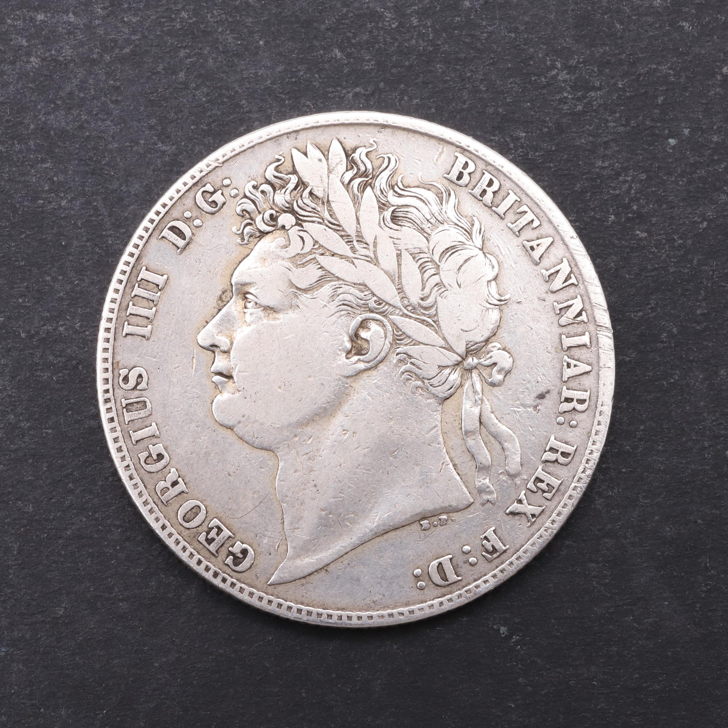 A GEORGE IV HALFCROWN, 1821.