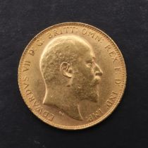 AN EDWARD VII SOVEREIGN. 1910.