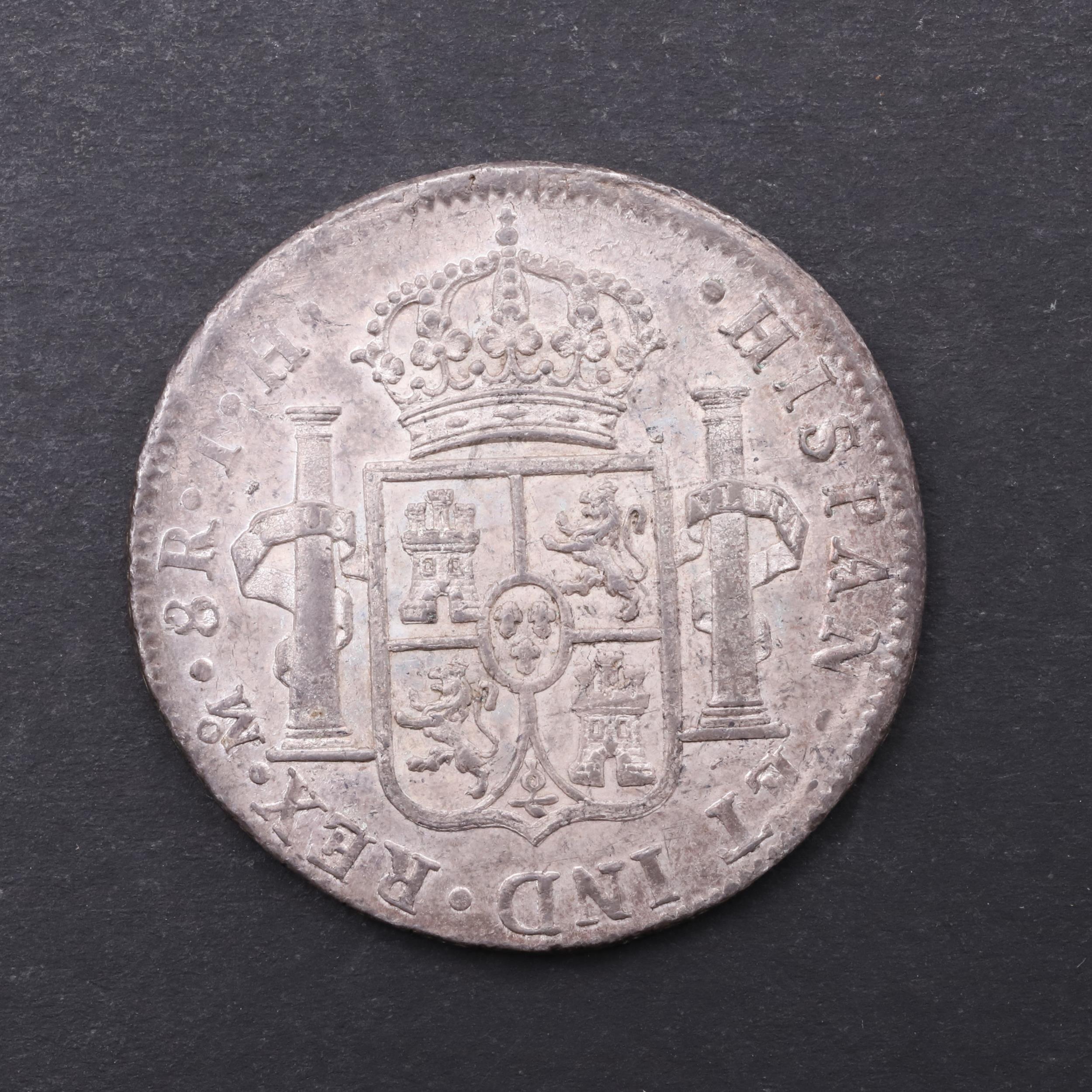 A CHARLES III OF SPAIN EIGHT REALS, 1808. - Image 2 of 3