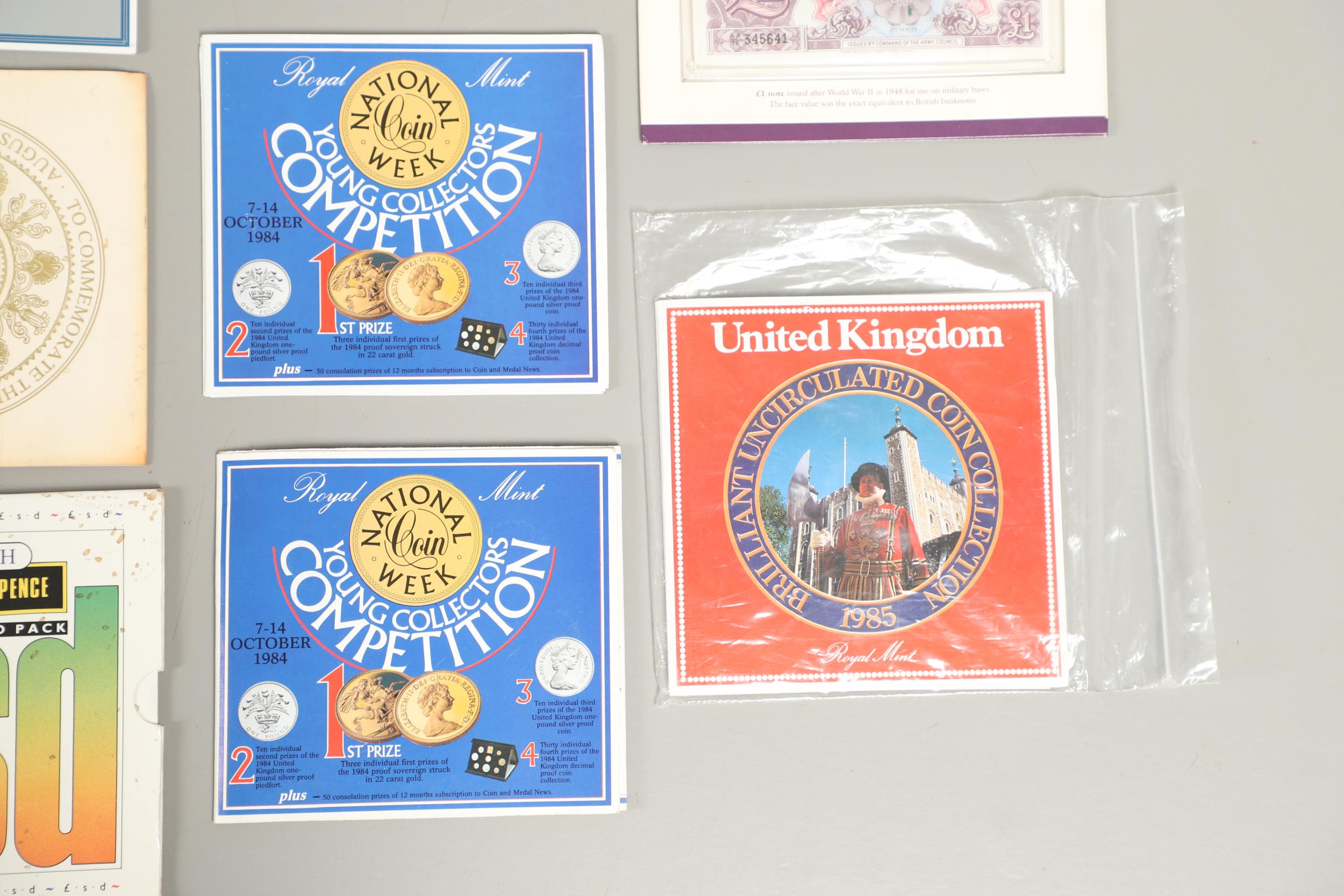 A COLLECTION OF ROYAL MINT UNCIRCULATED ANNUAL COIN SETS AND OTHERS. - Image 5 of 8