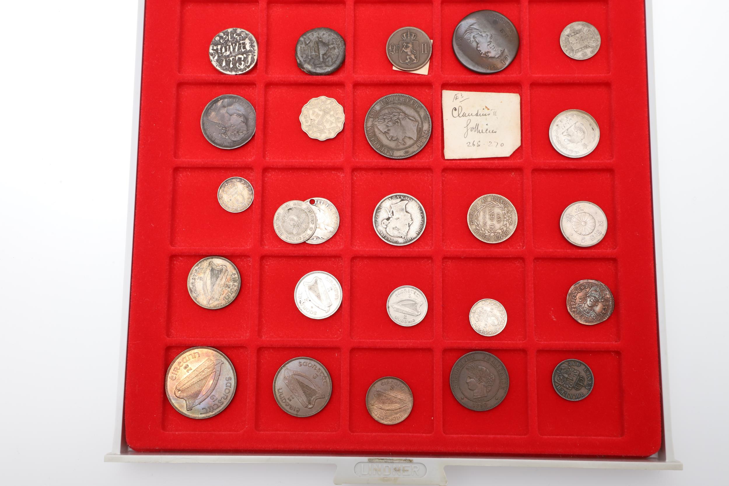 A COLLECTION OF WORLD COINS TO INCLUDE IRISH, AMERICAN AND OTHERS. - Image 3 of 3