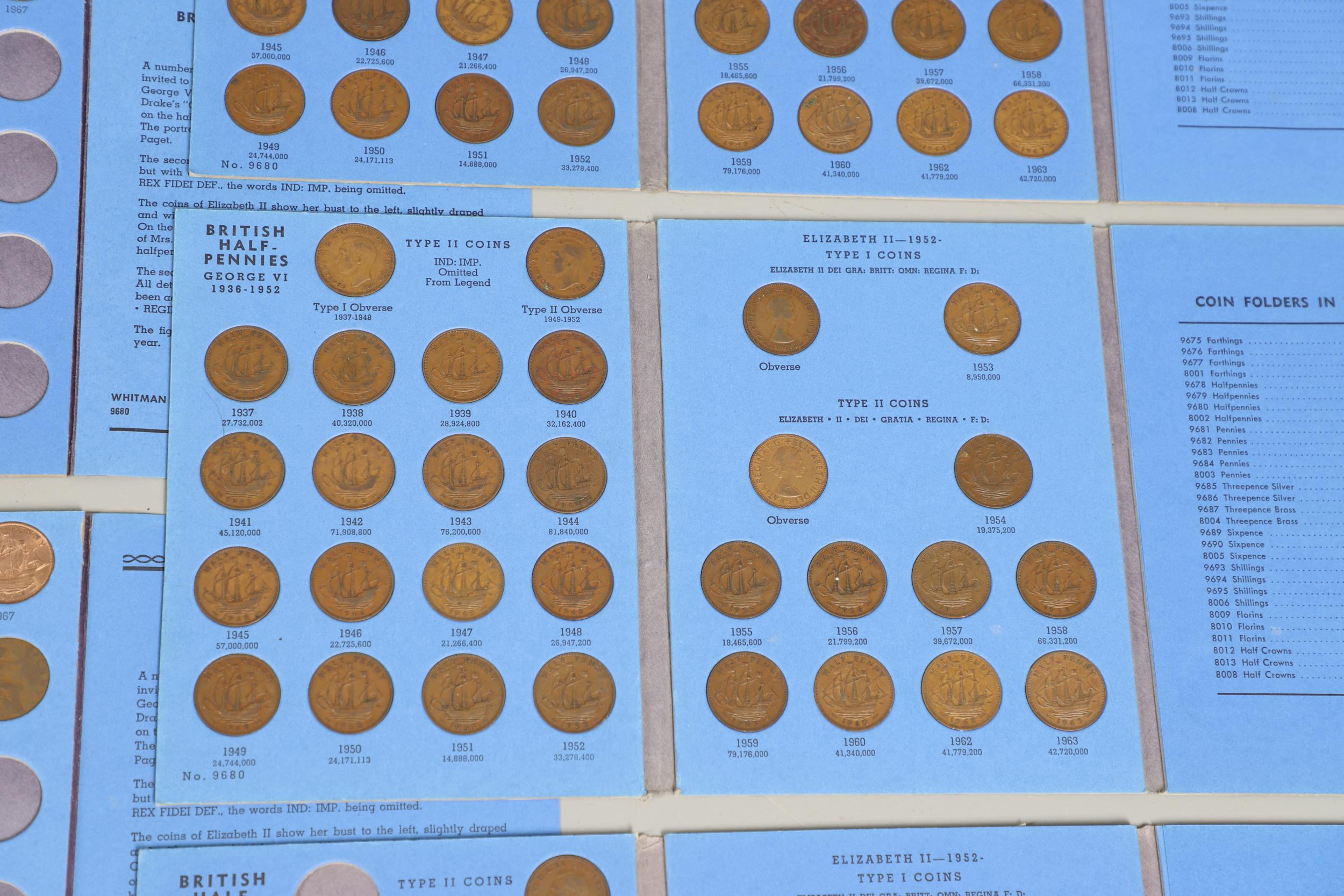 AN EXTENSIVE DATE RUN OF HALF PENNIES, EDWARD VII AND LATER. - Bild 9 aus 12