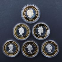 A COLLECTION OF QUEEN ELIZABETH THE QUEEN MOTHER CENTENARY COLLECTION SILVER PROOF COINS.