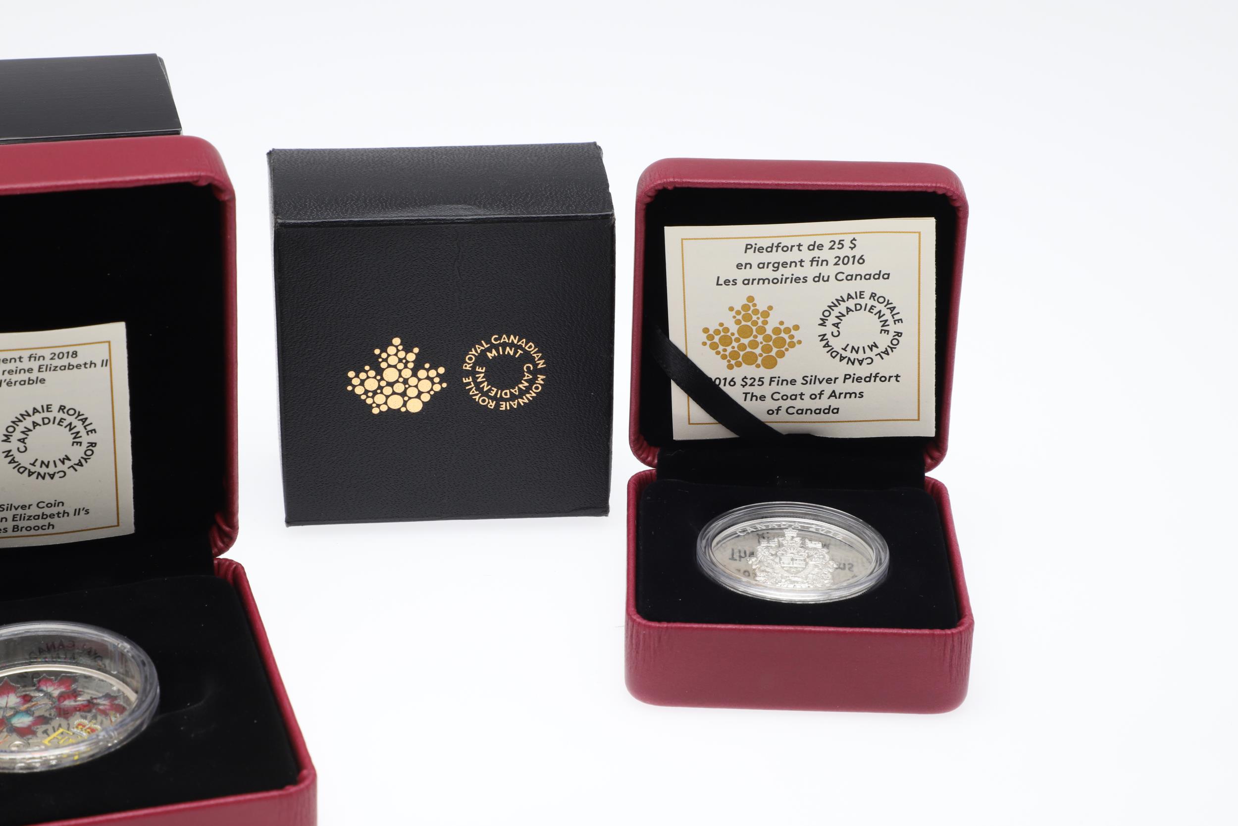 THREE ROYAL CANADIAN MINT SILVER PROOF ISSUES, 2016-2018. - Image 4 of 7