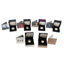 A COLLECTION OF ROYAL MINT RECENT SILVER PROOF COMMEMORATIVE ISSUES. 2017 - 2020.