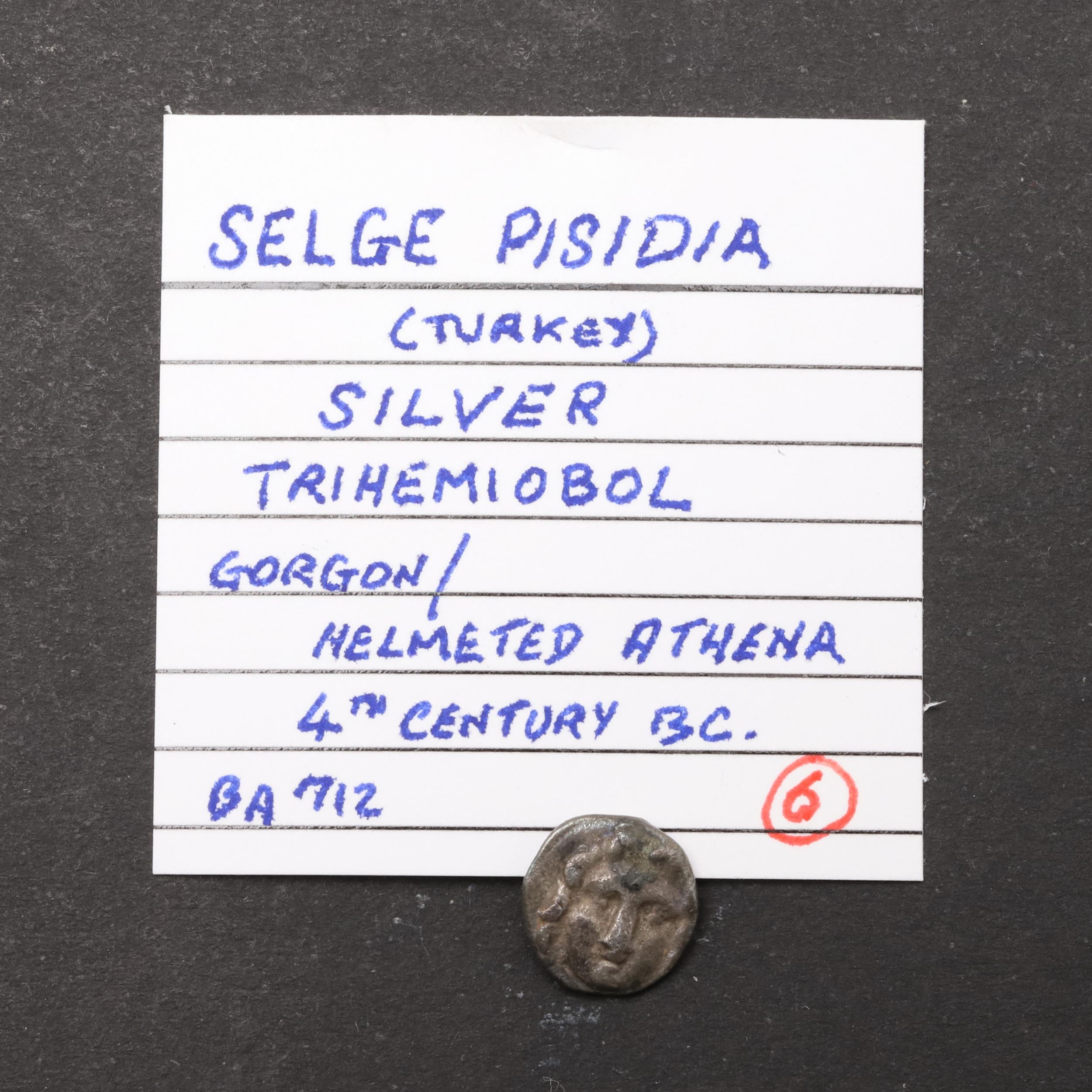 GREEK COINS: FOUR SMALL DENOMINATION SILVER COINS TO INCLUDE THASOS. - Image 6 of 6