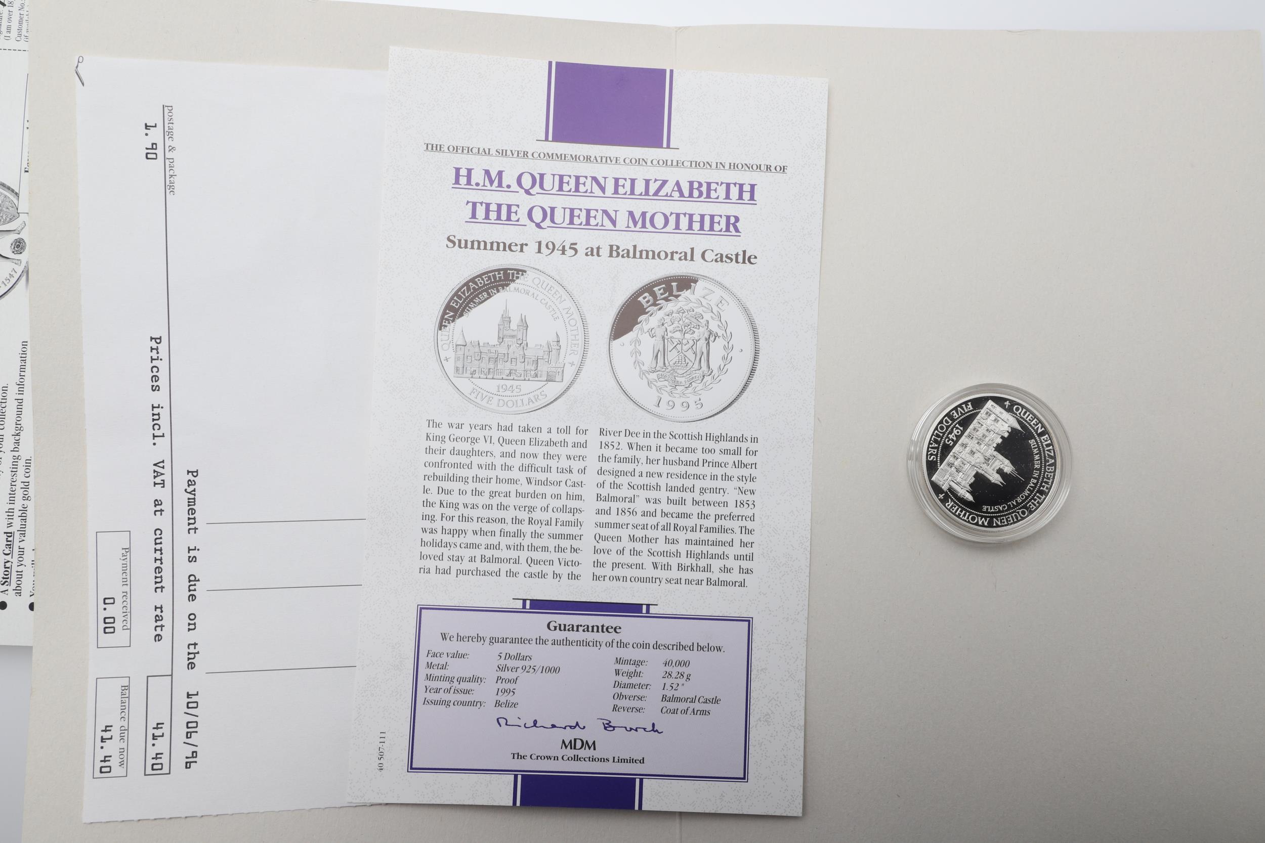 A COLLECTION OF QUEEN MOTHER CENTENARY CELEBRATION SILVER PROOF COINS. - Image 8 of 8