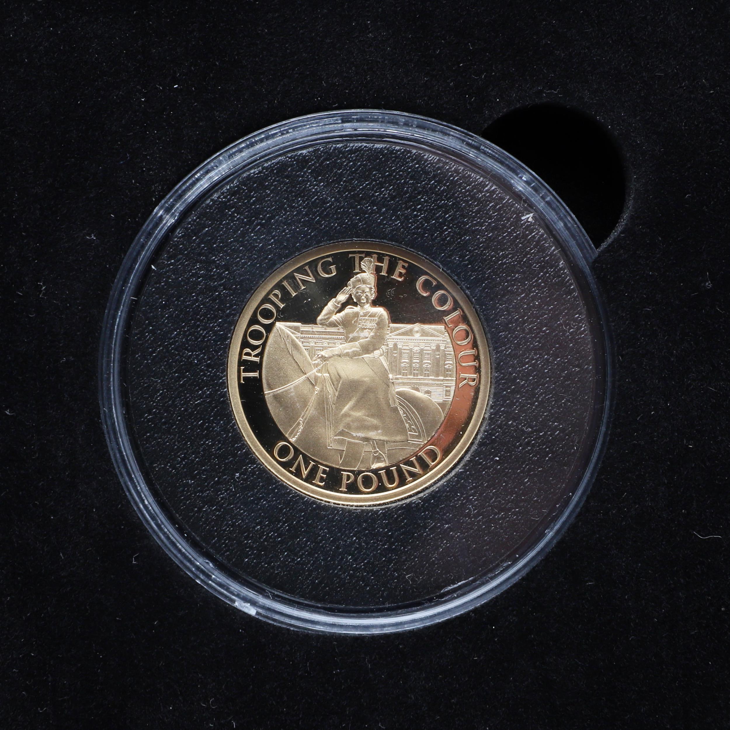 AN ELIZABETH II JERSEY THREE COIN TROOPING THE COLOUR GOLD SET. 2022. - Image 5 of 10