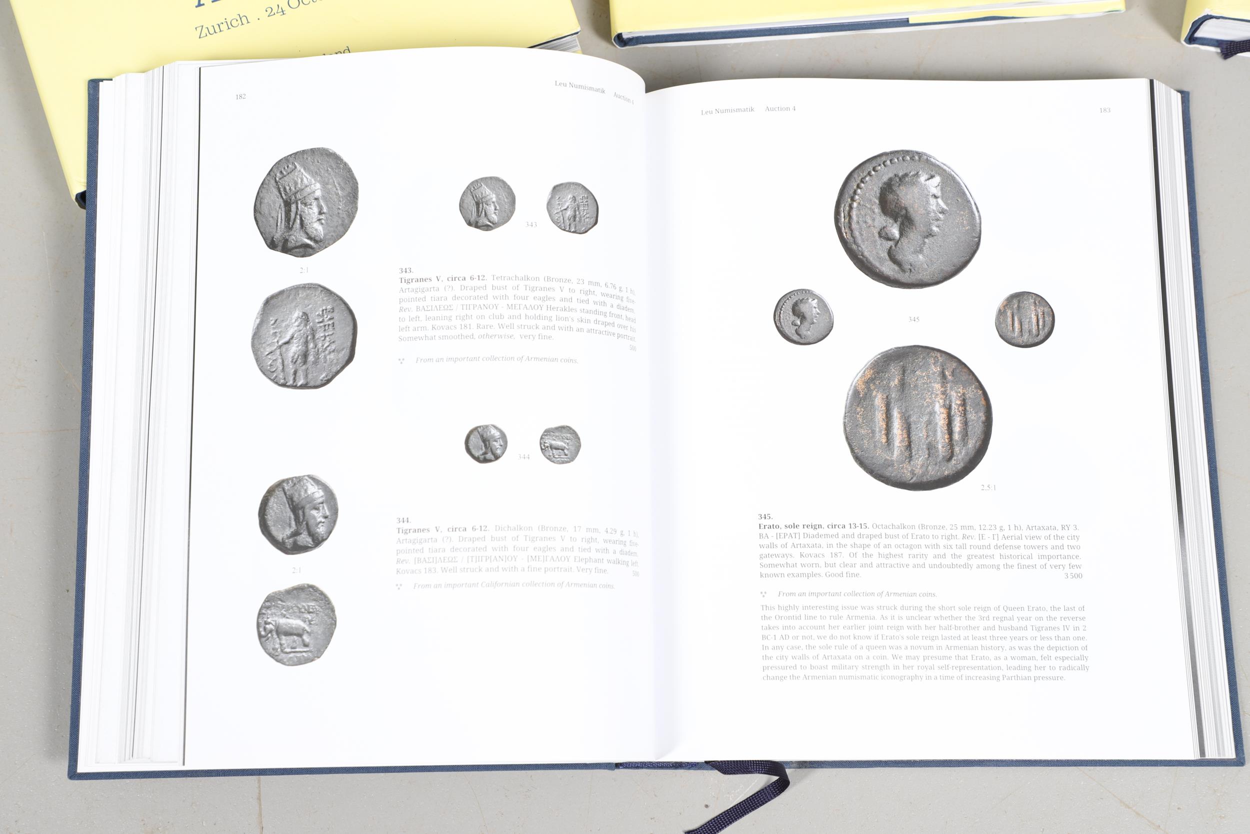 SEVEN LEU NUMISMATIK ANCIENT COIN CATALOGUES. - Bild 10 aus 12