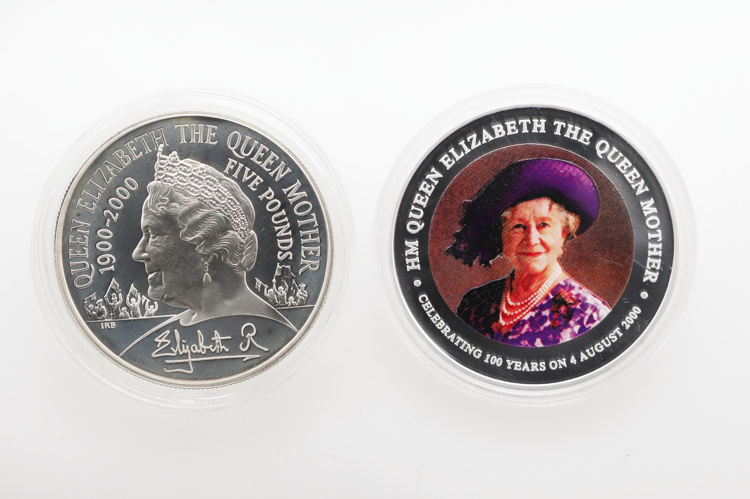 A COLLECTION OF ROYAL MINT QUEEN MOTHER SILVER PROOF CROWNS AND OTHERS. - Image 5 of 11
