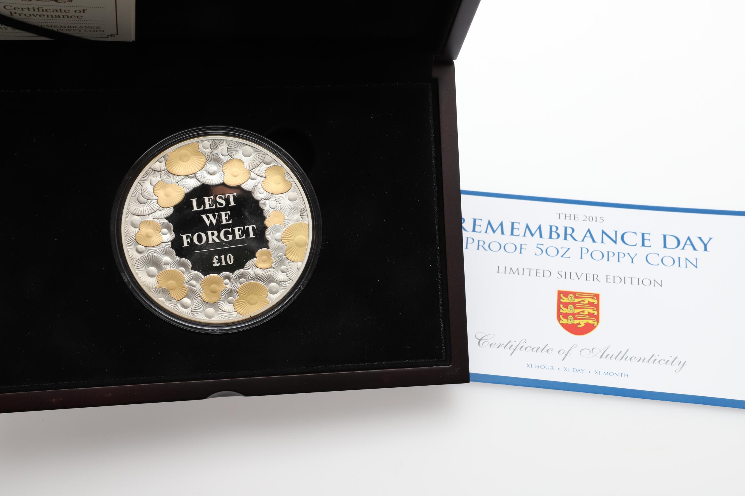 THREE ELIZABETH II JERSEY SLIVER COMMEMORATIVE ISSUES. 2015 AND 2017. - Image 9 of 10