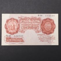 A BANK OF ENGLAND SERIES 'A' TEN SHILLING NOTE.