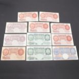 A COLLECTION OF BANK OF ENGLAND BRITANNIA ISSUE BANKNOTES.