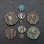 ROMAN IMPERIAL COINAGE: A SESTERTIUS OF MAXIMINUS AND OTHERS.
