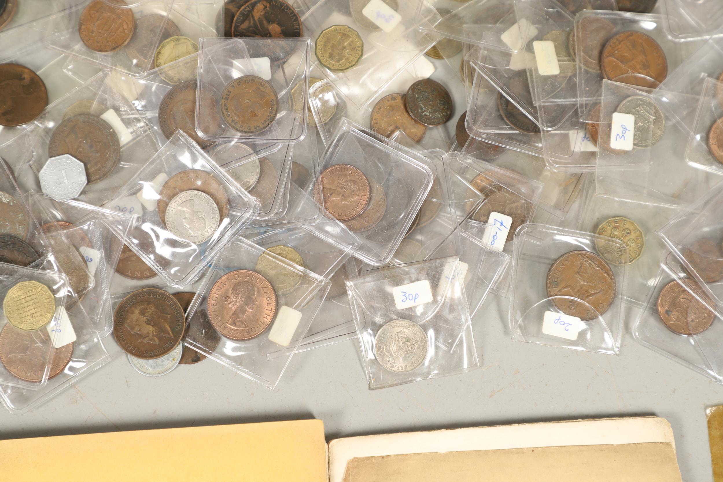 AN EXTENSIVE COLLECTION OF BRITISH COINS AND NUMISMATIC BOOKS. - Image 9 of 15