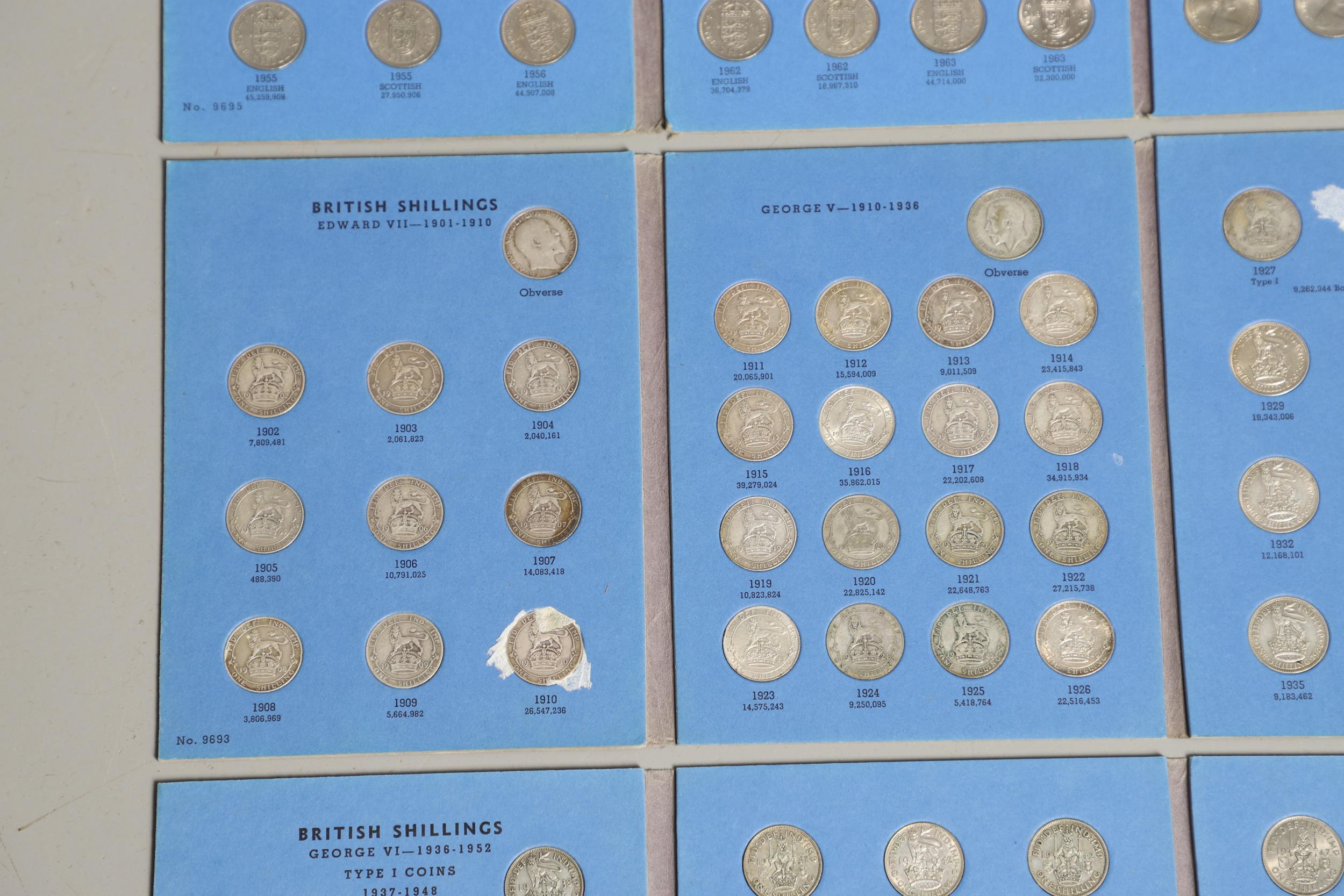 A COLLECTION OF SHILLINGS, EDWARD VII AND LATER. - Image 4 of 8