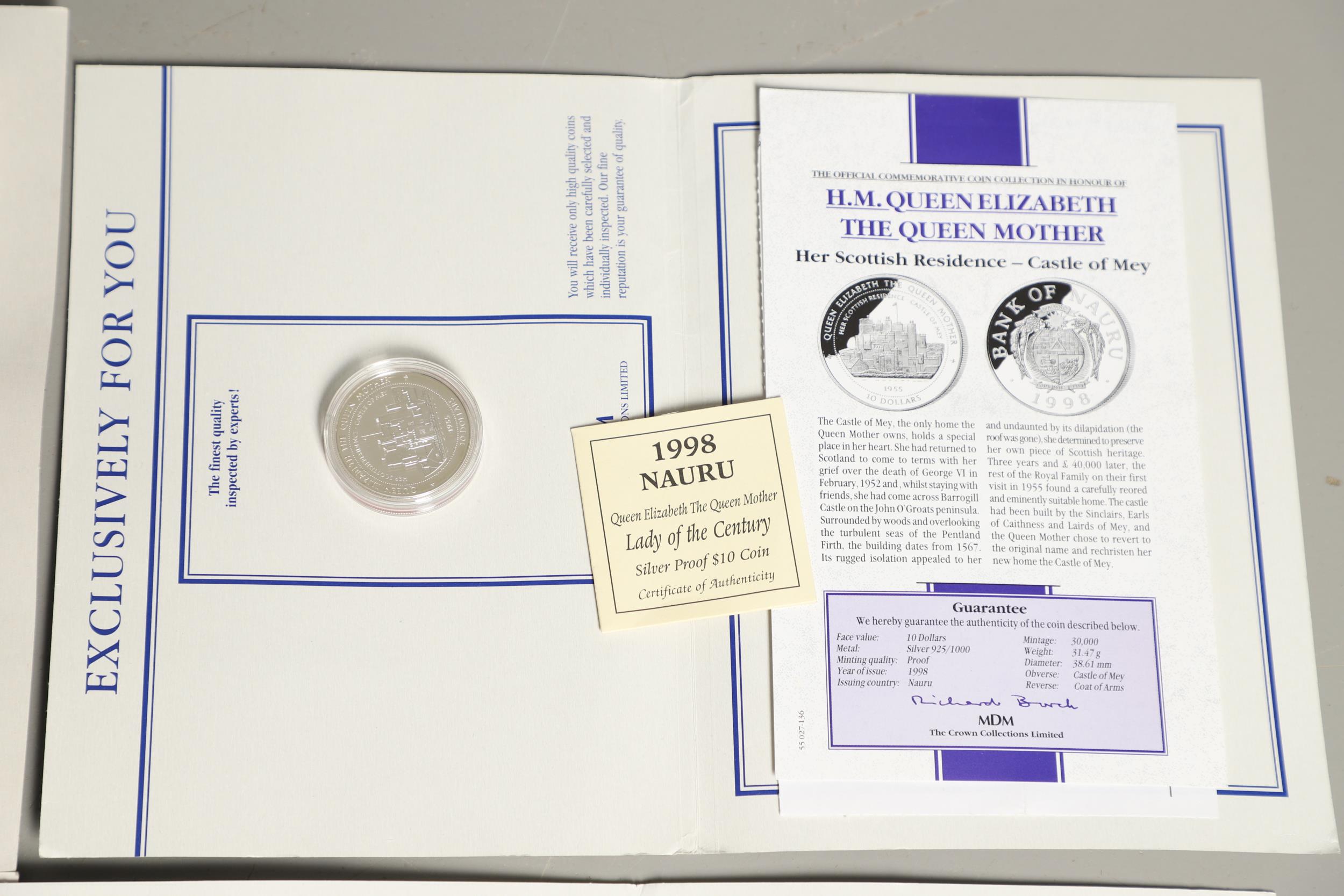 A COLLECTION OF QUEEN MOTHER 'LADY OF THE CENTURY' SILVER PROOF COINS. - Image 8 of 9