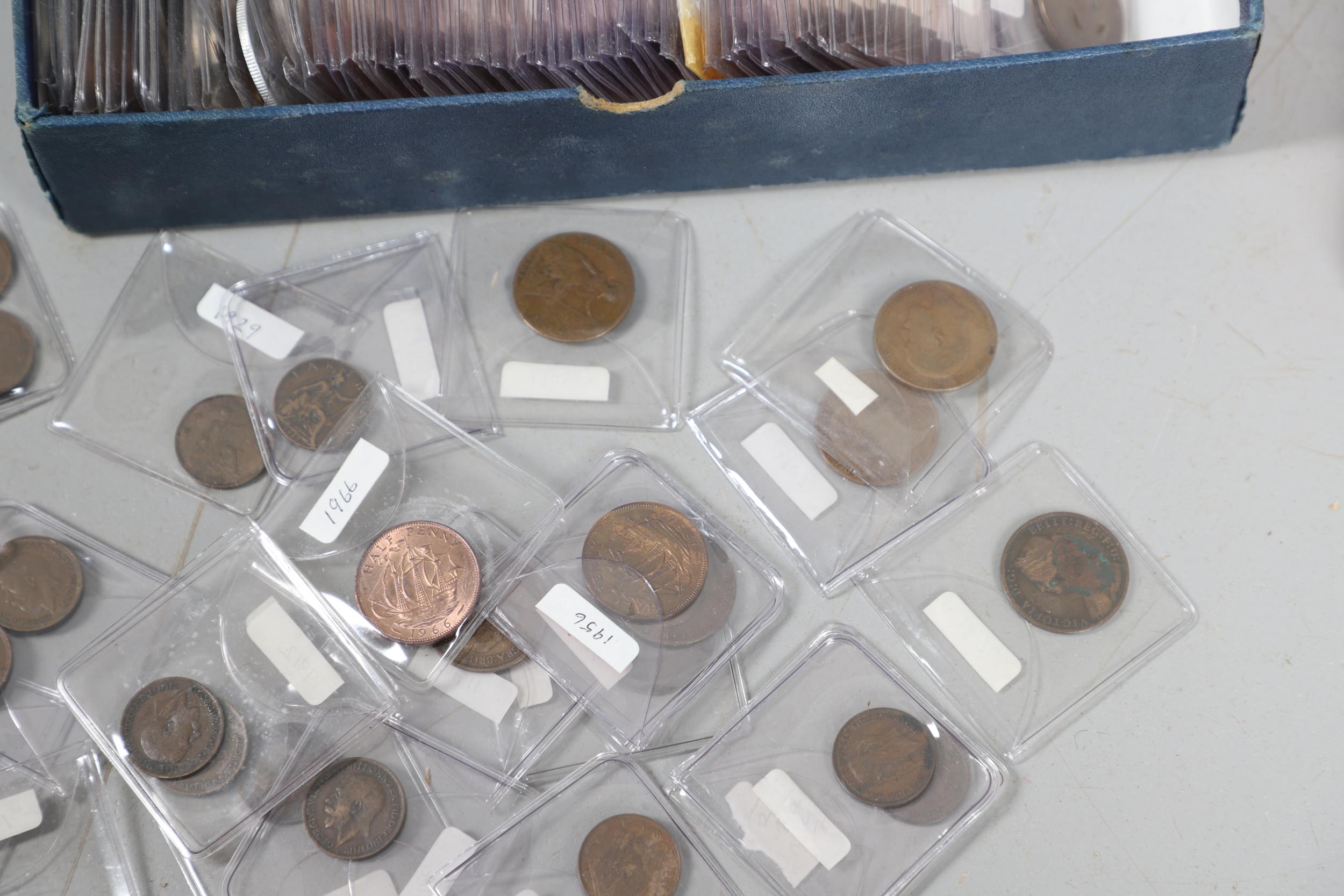 A LARGE COLLECTION OF PRE DECIMAL AND OTHER COINS. - Image 16 of 16