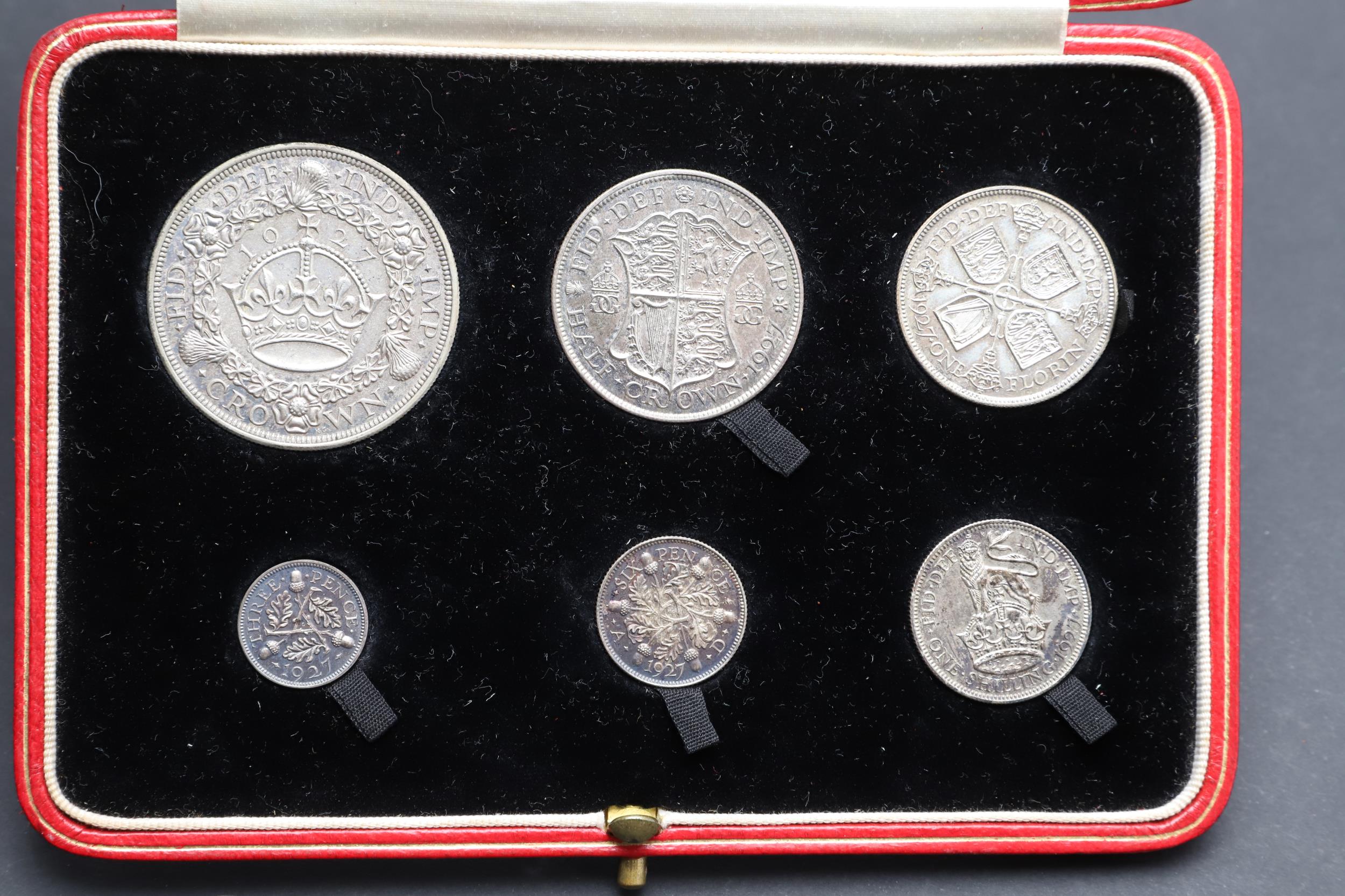 A GEORGE V SIX COIN PROOF SET, 1927. - Image 3 of 5