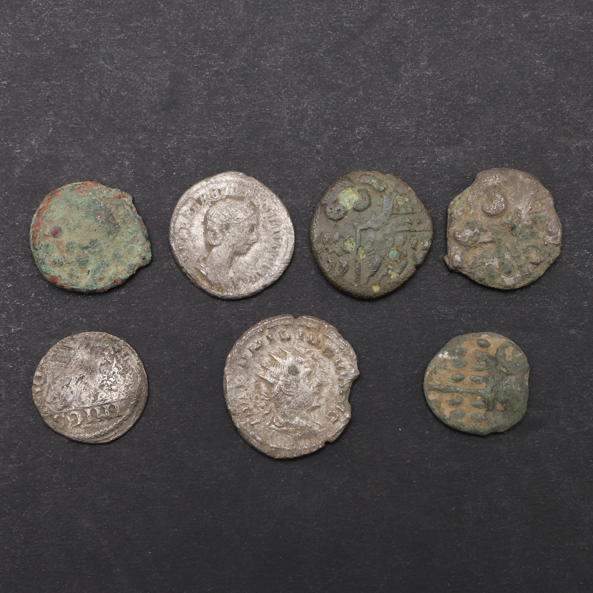 A COLLECTION OF ROMAN AND CELTIC METAL DETECTING FINDS WITH PAS NUMBERS.