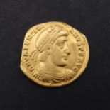 GOLD SOLIDUS OF VALENTINIAN I 364-75.