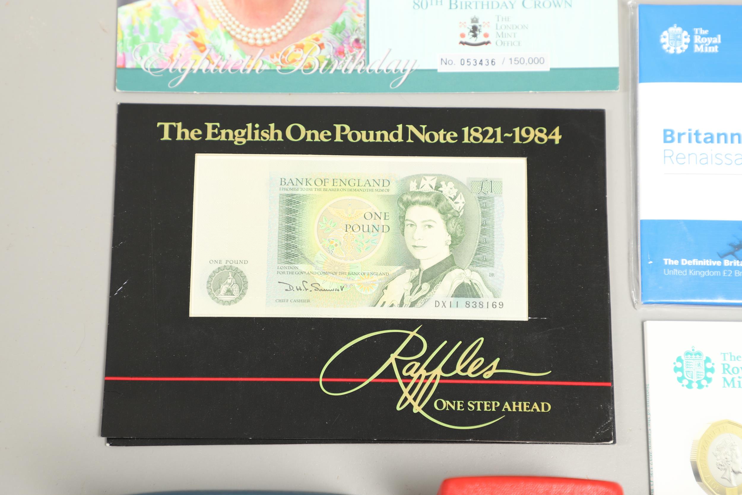 A COLLECTION OF ROYAL MINT SILVER PROOF AND OTHER ISSUES INCLUDING A 1997 BRITANNIA TWENTY PENCE. - Bild 12 aus 15