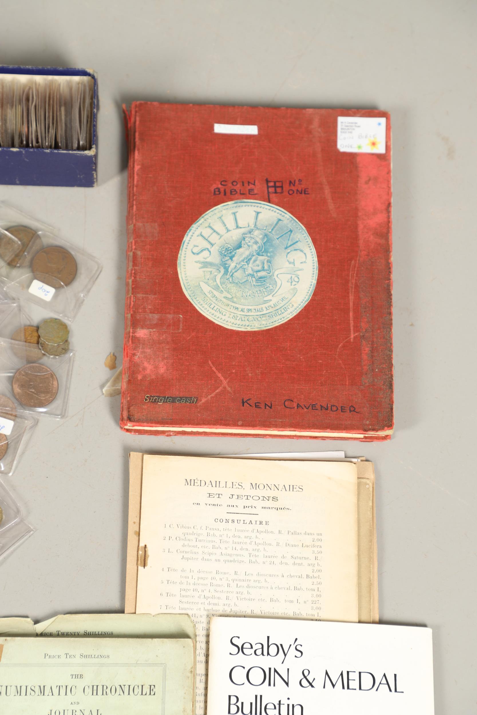 AN EXTENSIVE COLLECTION OF BRITISH COINS AND NUMISMATIC BOOKS. - Image 3 of 15