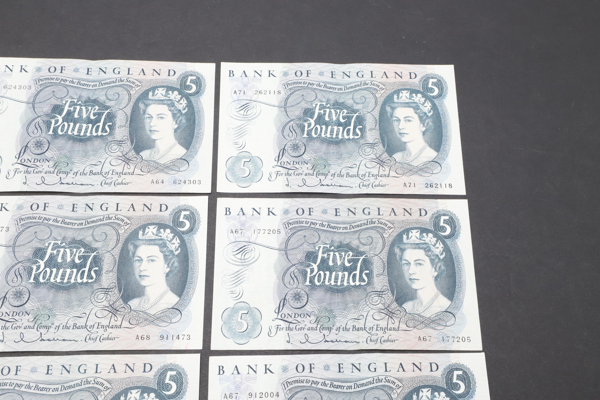 A COLLECTION OF 42 BANK OF ENGLAND SERIES 'C' FIVE POUND NOTES. - Image 3 of 13