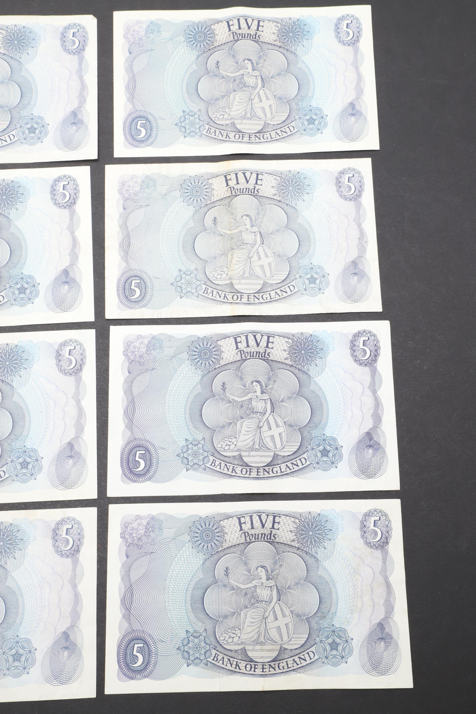 A COLLECTION OF 42 BANK OF ENGLAND SERIES 'C' FIVE POUND NOTES. - Image 13 of 13