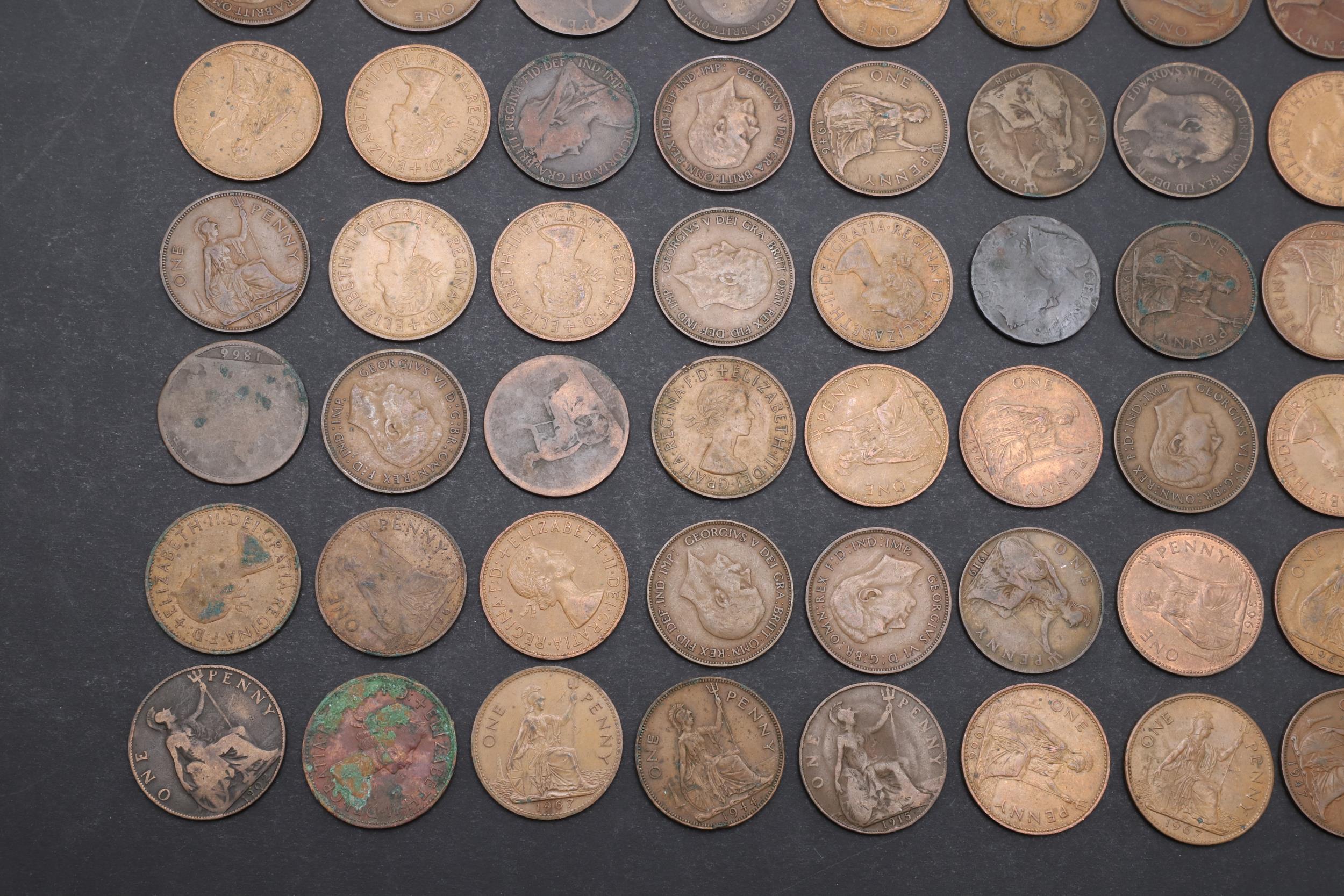 A COLLECTION AND PARTIAL DATE RUN OF PENNIES, 1866 AND LATER. - Image 6 of 7